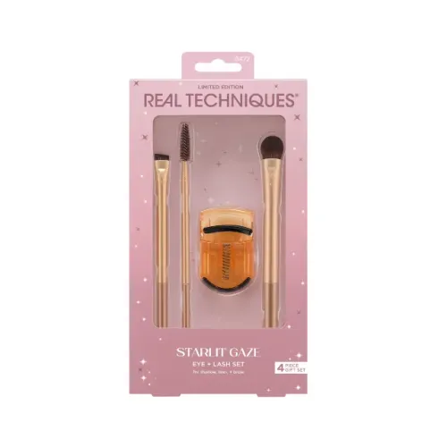 Kit Real Techniques Pincéis para Olhos e Curvador de Cílios - Importado Original