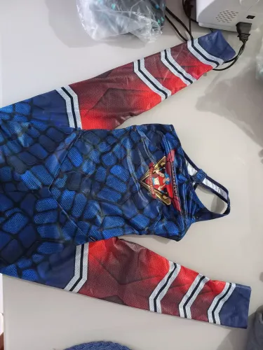 Roupa de Academia Macacão Mulher Maravilha M