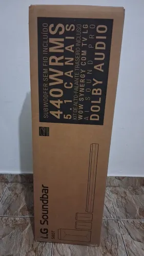 (Lacrado) LG Home Theater Soundbar S60TR 5.1 Com Subwoofer 