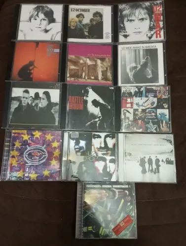 U2 coleção cds anos 80-90