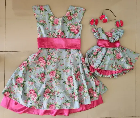 Vestido Mãe e filha - aniversário 1 ano