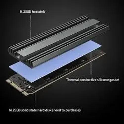 Dissipador de calor Nvme + Almofada de Resfriamento M.2 / Nvme - Teucer