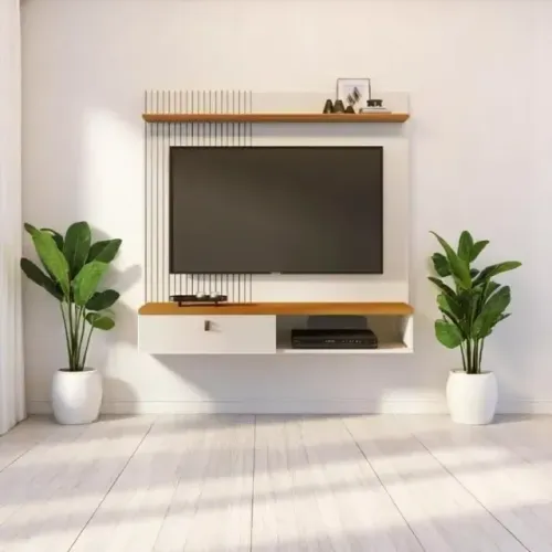 Painel suspenso cinamomo off para tv ate 55 polegadas