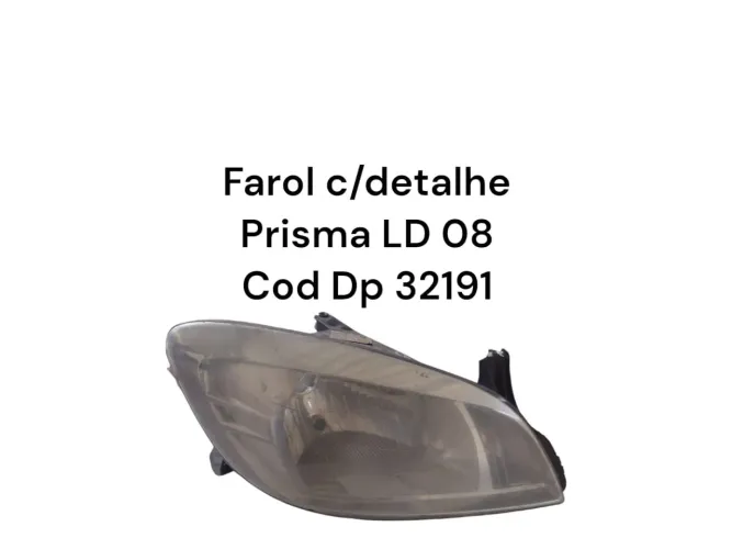 Farol lado direito Chevrolet prisma 2008
