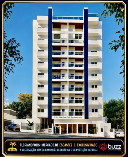 Apartamento 02 dormitórios em construção a 300 metros da UFSC
