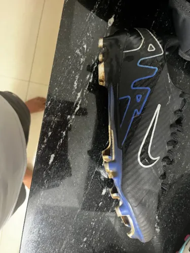Chuteira Nike Vapor 15 -ORIGINAL. Azul e Preta Campo