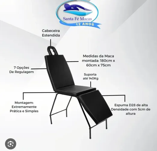 Vendo Maca Estética 3 Posições, Nunca Usada.