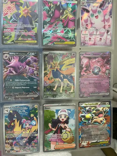 LOTE 9 CARTAS POKÉMON TCG ? CARTAS RARAS / FULL ART / EX colecionadores