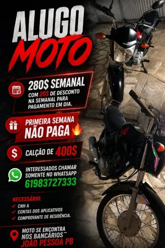 Alugo 260$ por semana