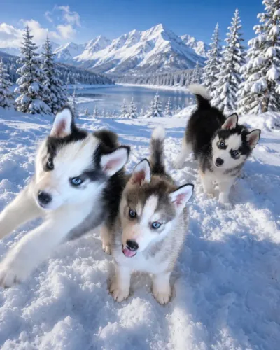 Husky Siberiano encantadores