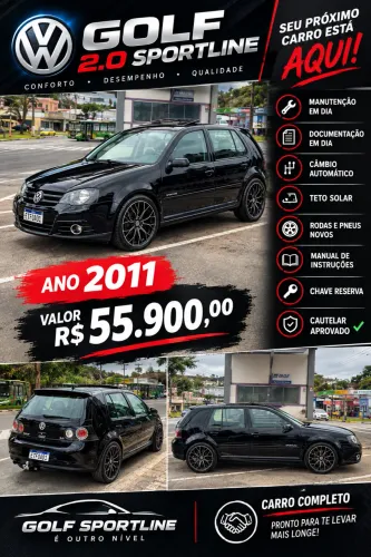 Volkswagen Golf Sportline 2.0 MI Total F. 8V Tip. 2011