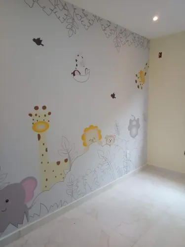 Bem aplicado papel de parede 