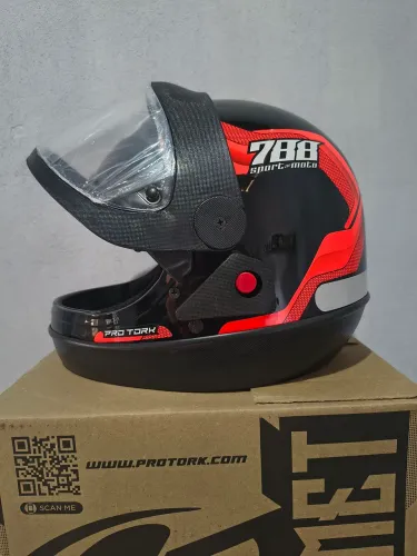 Capacete Automático Tam 58 detalhes em Laranja