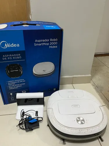 Aspirador Robo SmartMop 2000 Midea Branco Bivolt Com Caixa