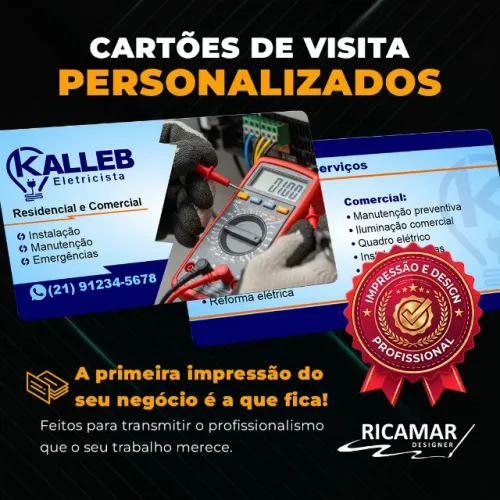 Cartão de Visita com Design Personalizado