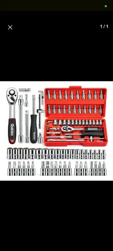 Kit Ferramentas Jogo Fenda Philips Catraca Soquete Allen 46 Peças com Maleta Completa