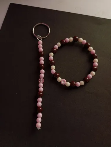 Conjunto Chaveiro e pulseira "Napolitano"