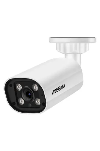 Câmera de Segurança ASECAM 4K/2K POE IP 4MP 3,6mm com Microfone - imagem profissional