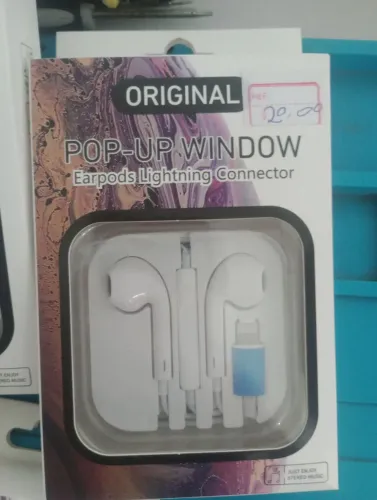 Fone de ouvido com fio pra iPhone 