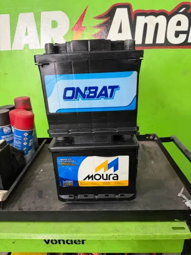 Bateria 50ah caixa alta semi nova 90 dias de garantia