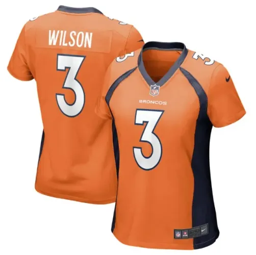 Camiseta Feminina NFL Russell Wilson Denver Broncos Nike Legend Laranja Tam. P Importado!