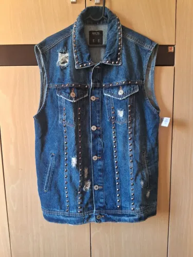 Colete jeans bluesteel