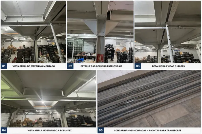 ? MEZANINO 150m² + PORTA-PALETES COMPLETOS | OPORTUNIDADE INDUSTRIAL