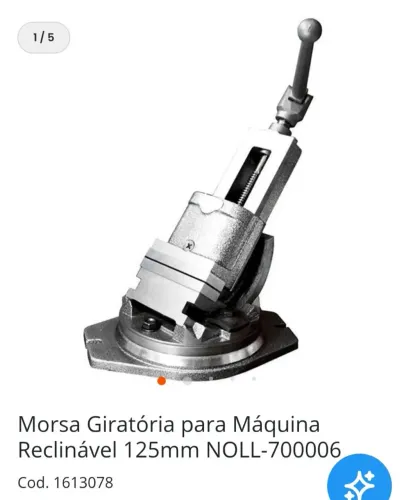 Morsa giratória universal 125mm NOLL 700006
