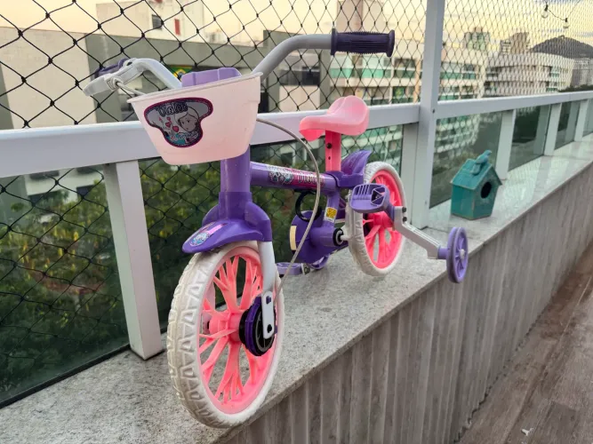 Bicicleta Infantil Aro 12 Nathor Violet