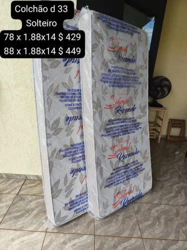 Colchão Solteiro D33 Novo 0,78 Larg