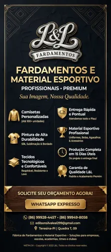 #Fardamentos e material esportivo (calção e camisa)