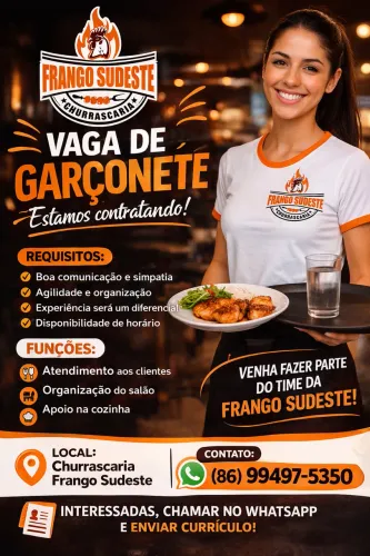 Vaga para Garçonete 