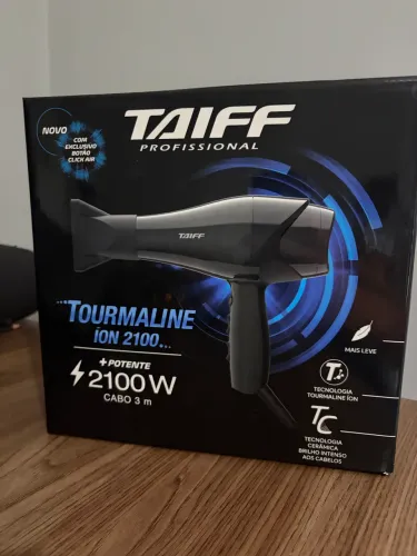Secador Taiff Profissional Tourmaline Íon 2100W - Modelo Novo Lacrado