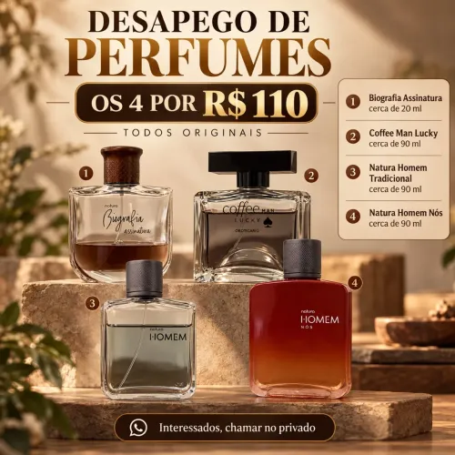 Desapego - 4 perfumes