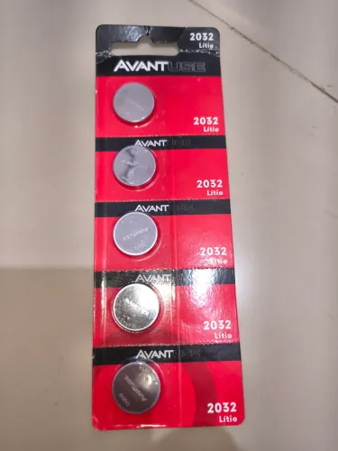 Cartela de pilhas lítio 2032 avant