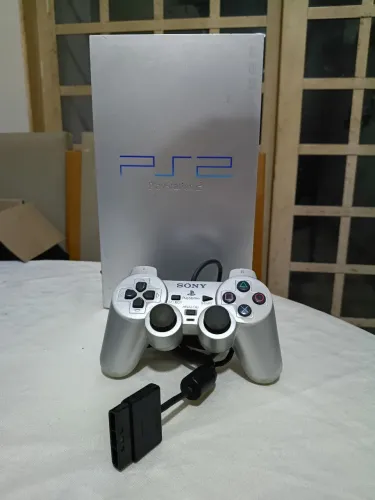 PS2 FAT Prata (original bloqueado)