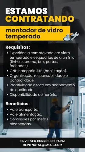 Montador de vidro
