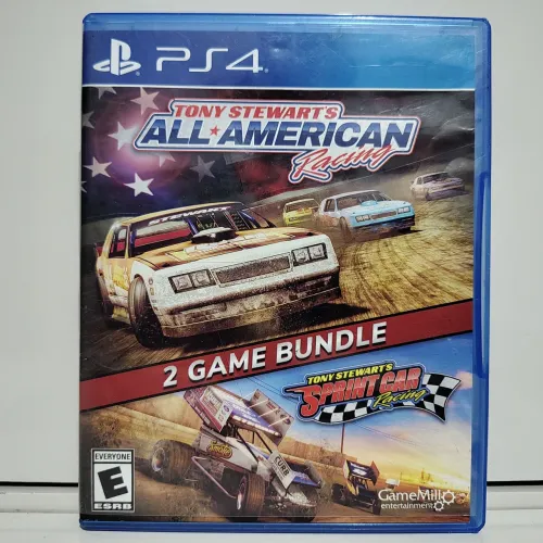 Jogo Duplo Tony Stewart's All American Racing + Sprint Car Racing PS4 Mídia Física Raro