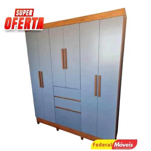Guarda Roupa Solteiro 7P 2G Campeão de Vendas - Chama no WhatsApp
