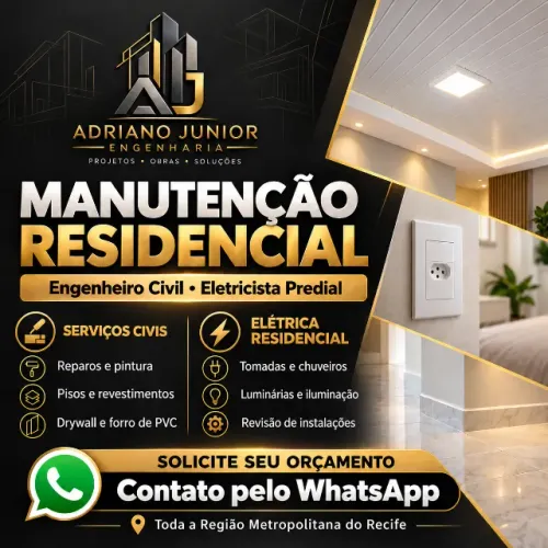 Engenheiro Civil e Eletricista Predial | Manutenção Residencial