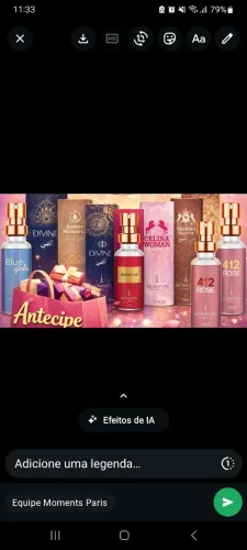 Perfumes similares aos importados.Marca Moments Paris