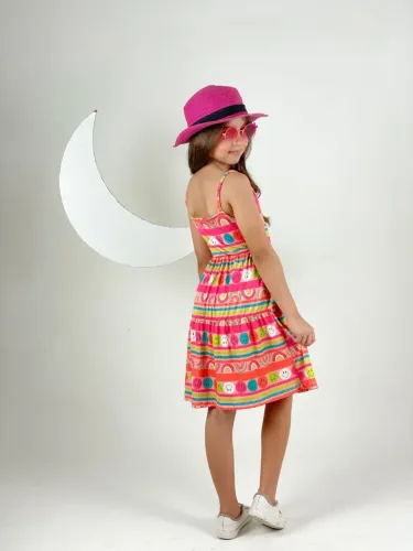 Vestido estampado atacado 10 peças