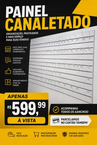 Painel canaletado