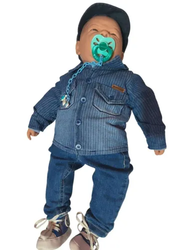 Boneco coleção Ninos Cotiplás mede 59 cm. Conforme fotos e descrição