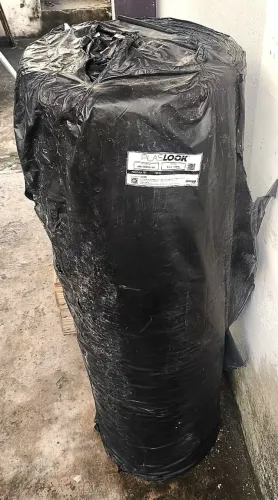 Bobina de Lona Plástica Preta PLASLOOK 8m x 100m Nova
