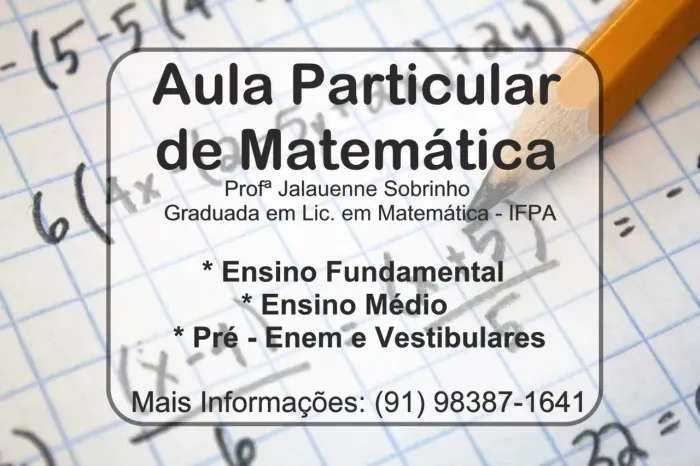 Professora particular de Matemática