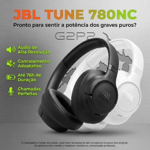 JBL TUNE 780NC NOISE CANCELLING ORIGINAL LACRADO