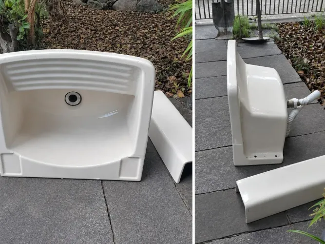 Tanque de lavar roupa de cerâmica