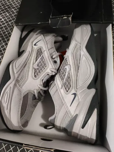 Tênis Nike m2k tekno cinza og com caixa gaveta Jordan Adidas vans Reebok Mizuno