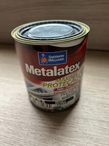 Tinta Esmalte Metalatex Branco Fosco 900ml - Vencida, lata lacrada